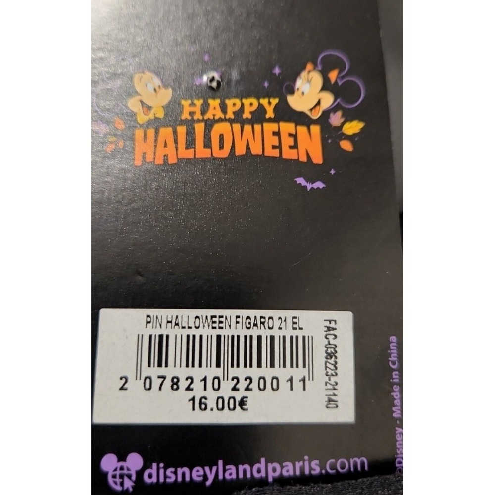 Disney FIGARO Pinocchio Cat Halloween Pumpkin DLP DLRP Paris LE 700 Pin 145134 - Picture 4 of 4